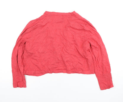 Collection Debenhams Women Red V-Neck Cardigan Size 14