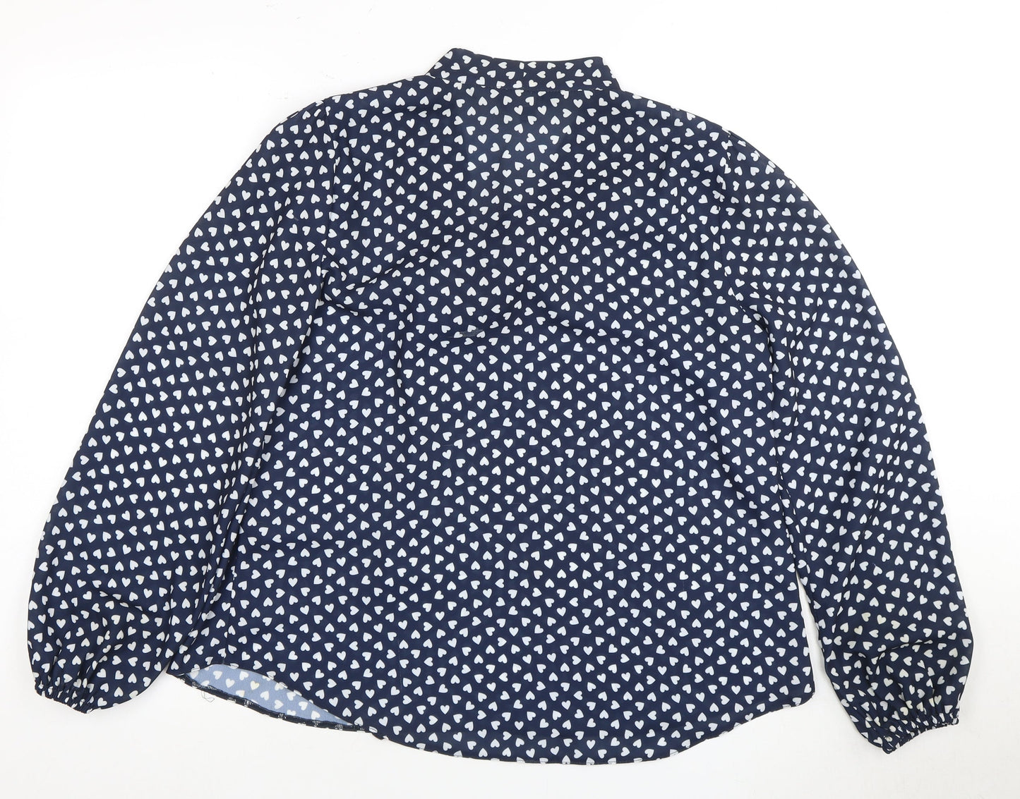 Womens UK Size 10 Dorothy Perkins Blue Basic Blouse
