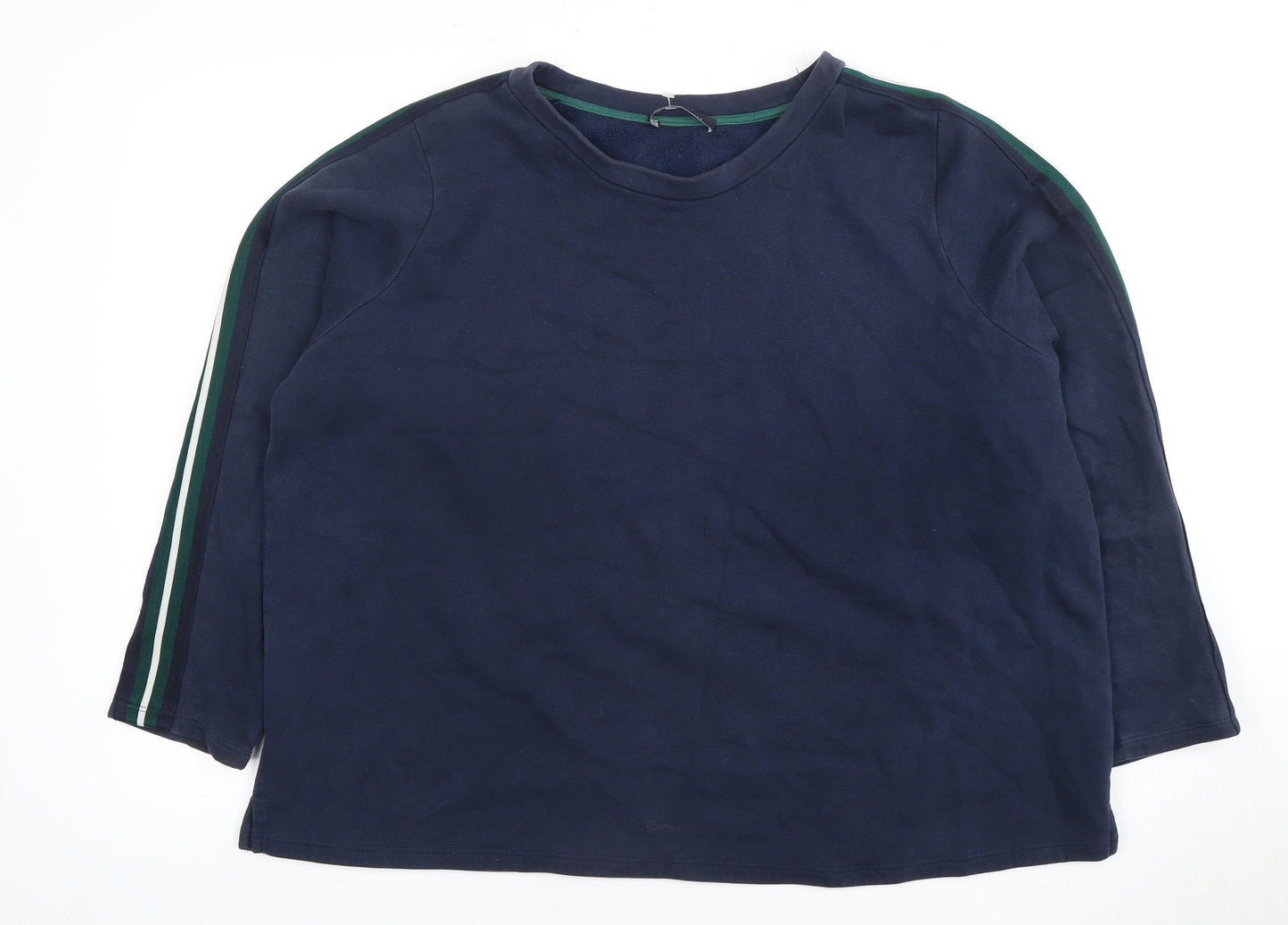 Marks and Spencer Blue Crew Neck Fleece Sweatshirt Unisex Size 20