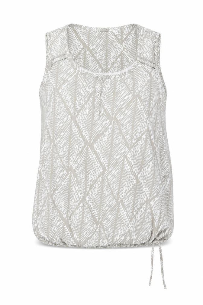 Front view of Collection Debenhams Women's Beige Geometric Camisole