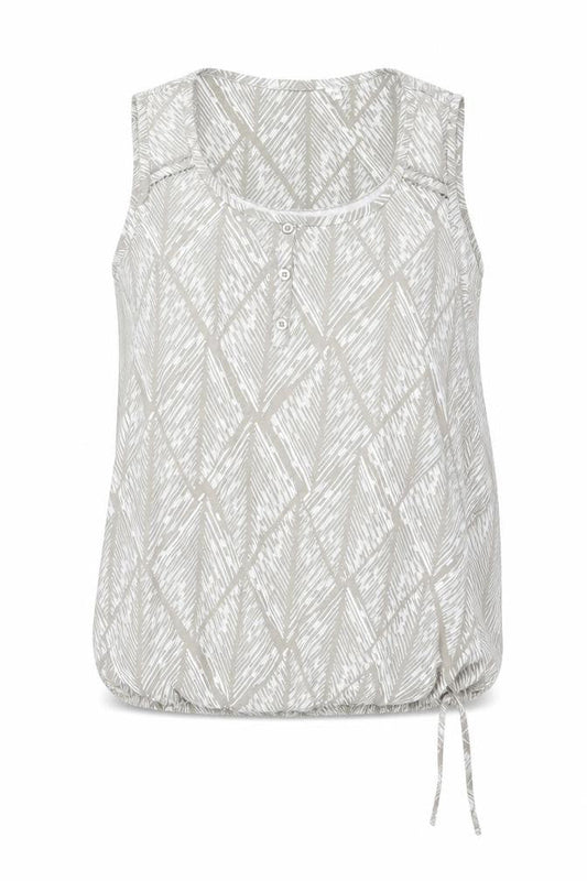 Front view of Collection Debenhams Women's Beige Geometric Camisole