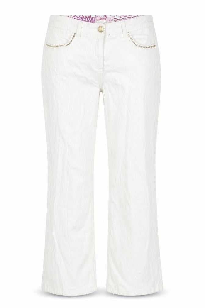Womens UK Size 14 Per Una  Wide-Leg Ivory Jeans