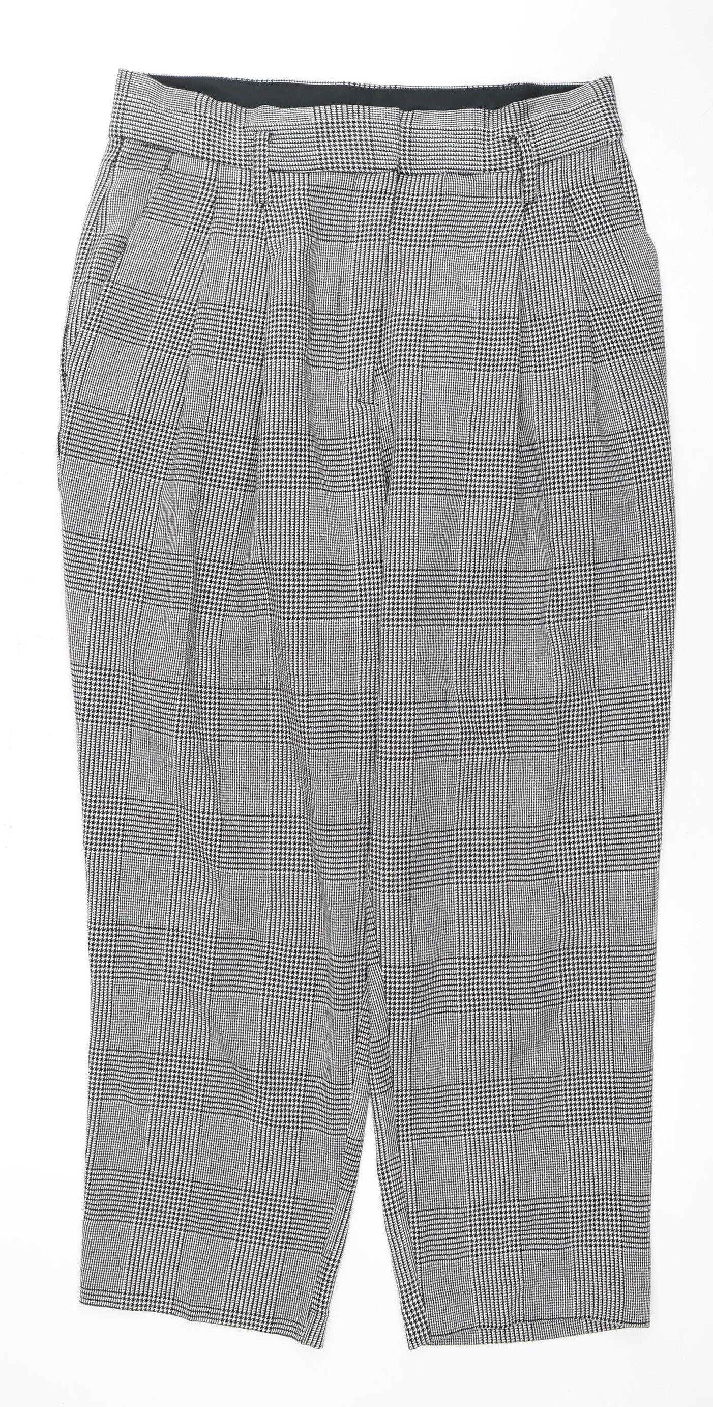 Womens UK Size 14 H&M   Black Trousers