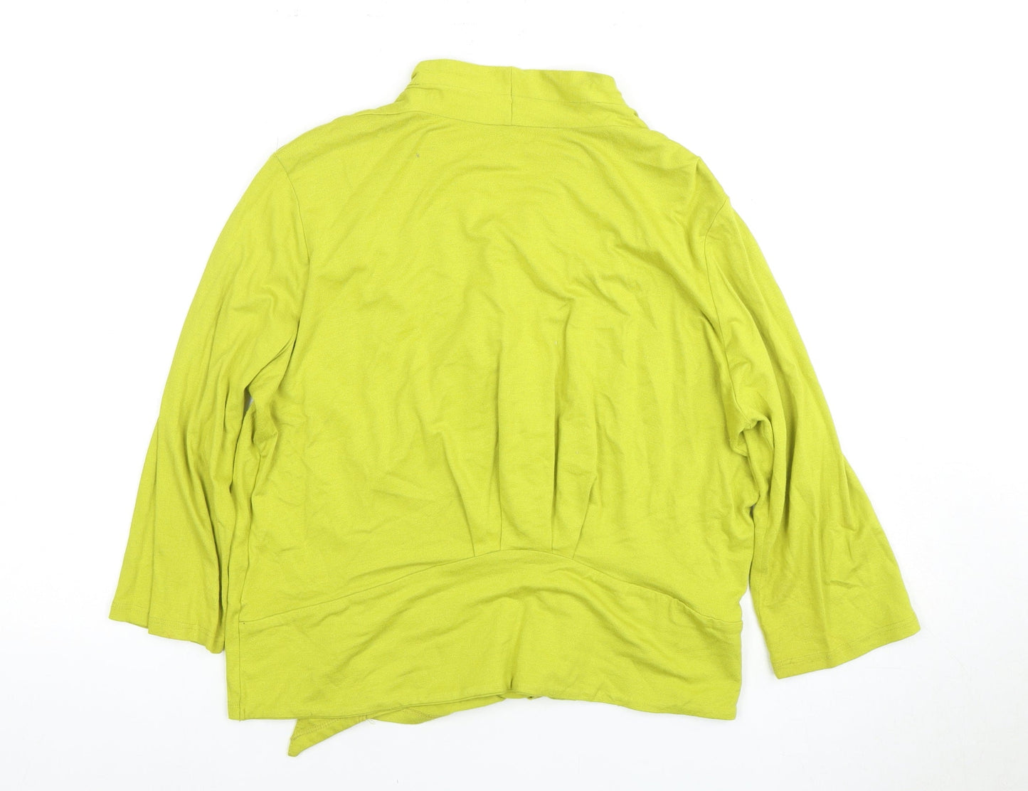 Womens UK Size 16 Debenhams Green Cardigan Jumper