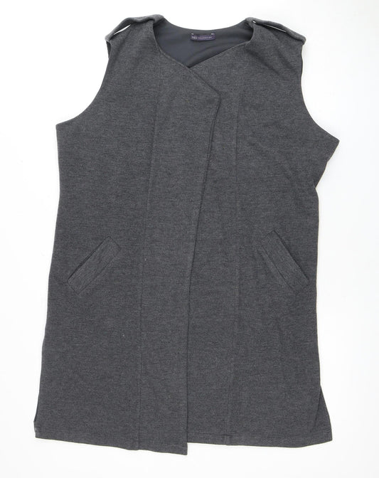 Womens UK Size 16 Marks and Spencer Grey Vest Jumper