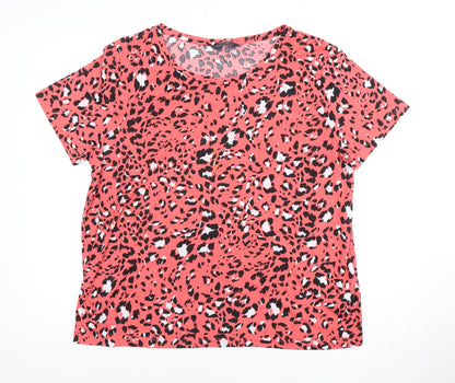 Womens UK Size 16 Marks and Spencer Multicoloured Basic T-Shirt
