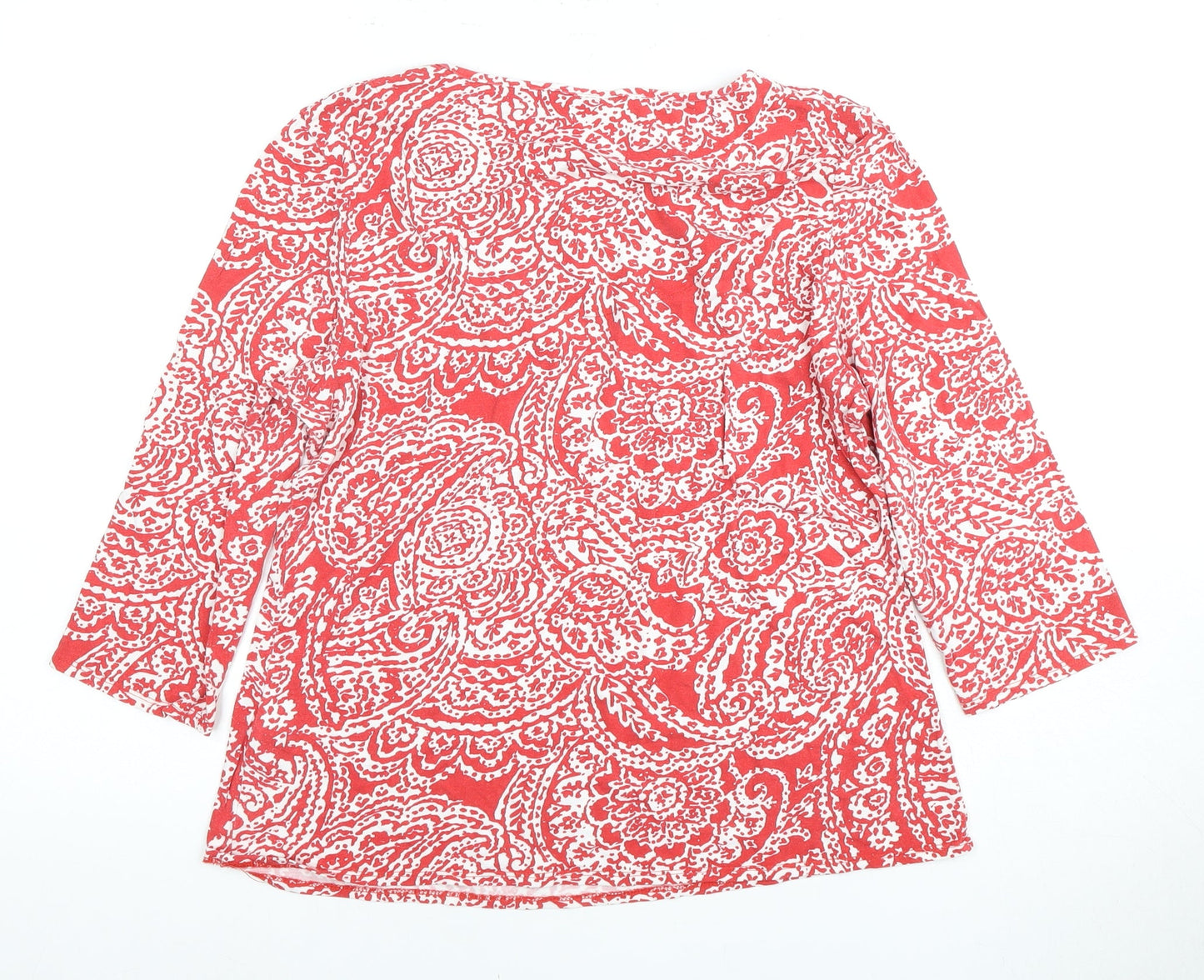 Womens UK Size 14 Marks and Spencer Red Basic Blouse