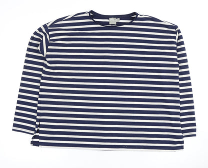 Womens UK Size 10 ASOS Blue Basic T-Shirt