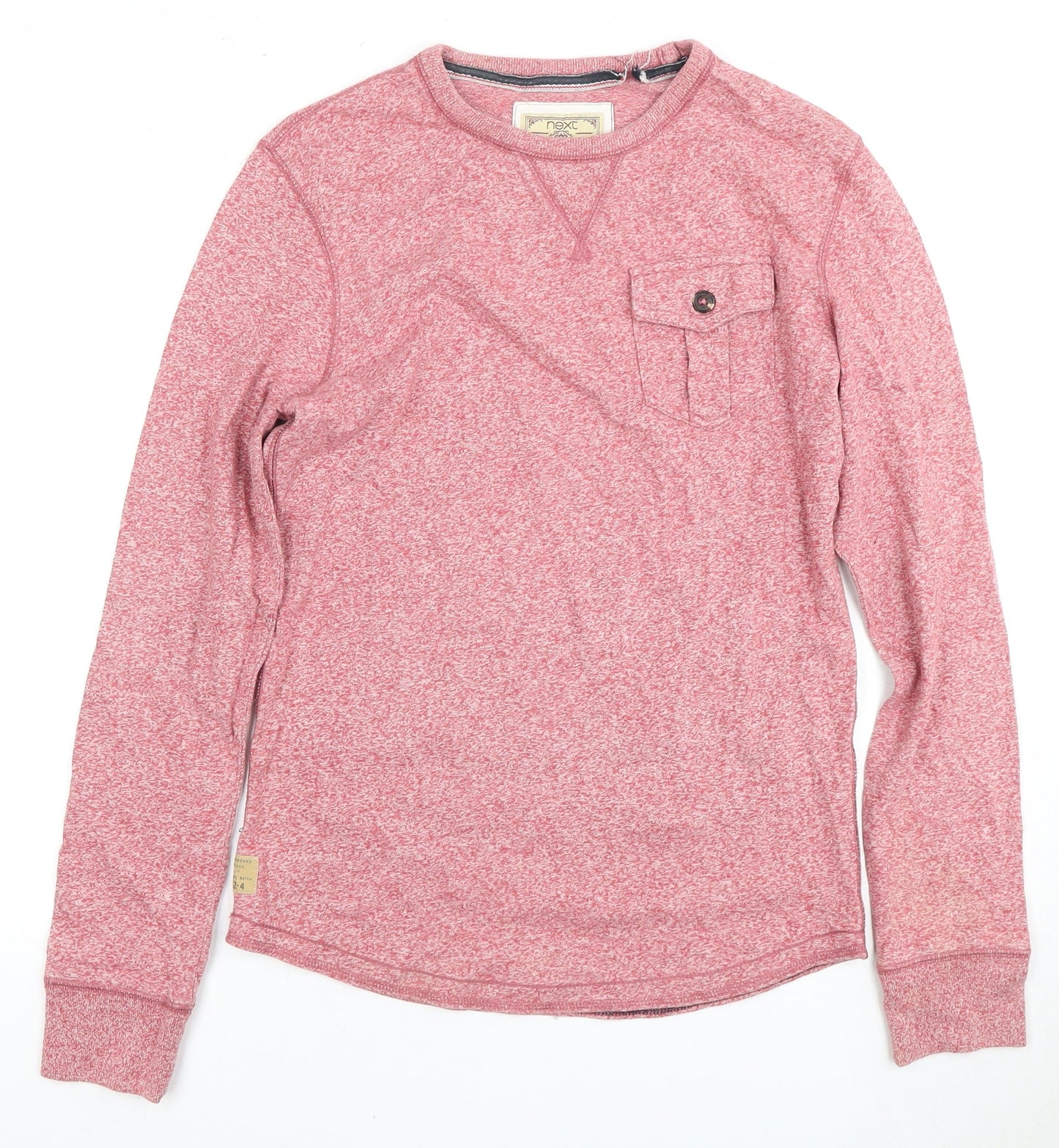 Mens UK Size S NEXT Red Pullover Sweatshirt