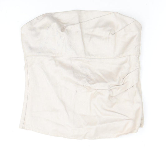 Womens UK Size S Zara Beige Camisole Blouse