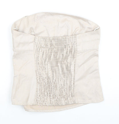 Womens UK Size S Zara Beige Camisole Blouse