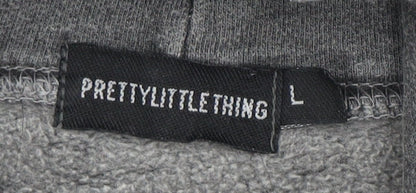 PrettyLittleThing Women's Grey L Pullover Hoodie
