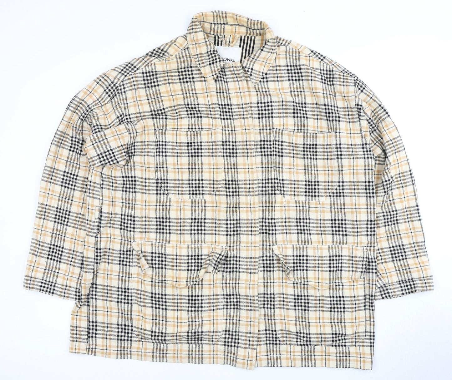 Womens UK Size L Monki Multicoloured Basic Button-Up