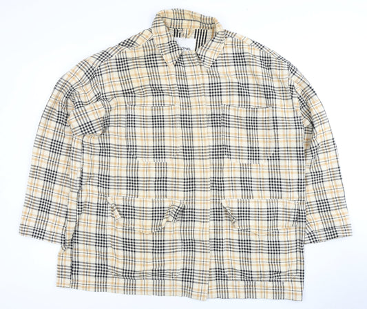 Womens UK Size L Monki Multicoloured Basic Button-Up