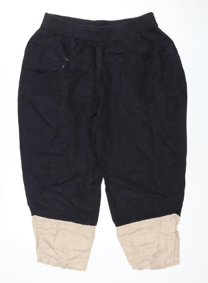 Womens UK Size 14 ASOS Relaxed Fit Casual Black Trousers