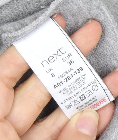 Womens UK Size 8 NEXT Grey Basic Jacket