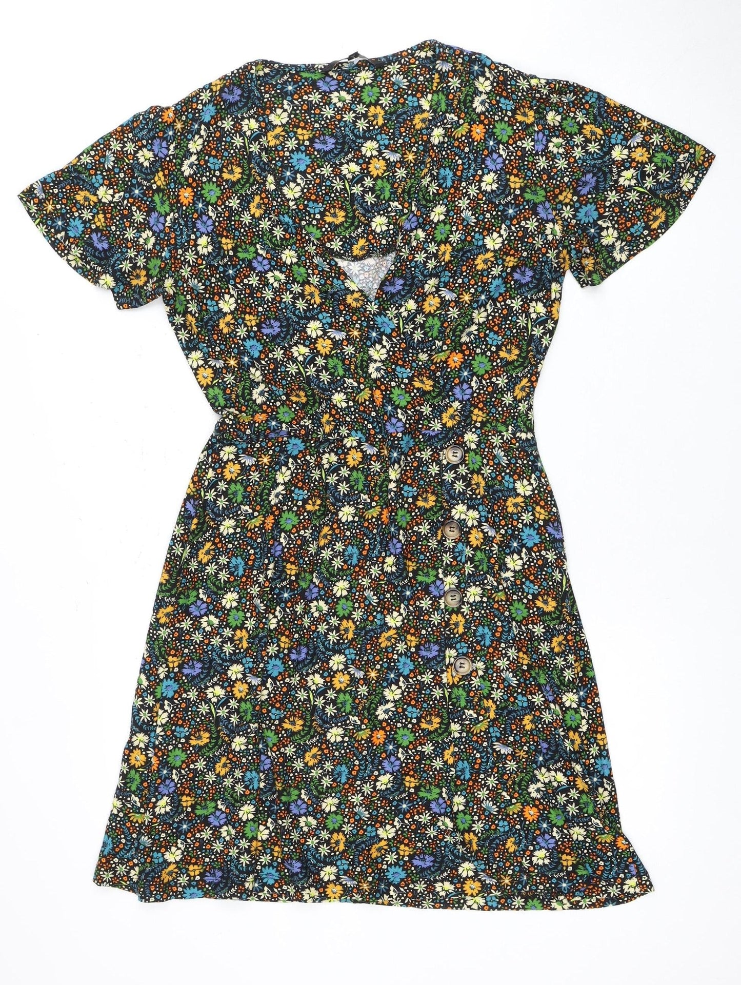 Next Women's Floral Multicoloured Dress Size 10