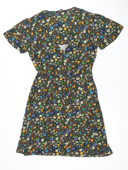 Next Women's Floral Multicoloured Dress Size 10