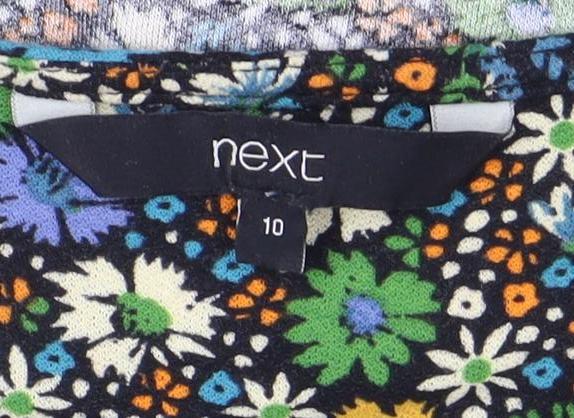 Next Women's Floral Multicoloured Dress Size 10