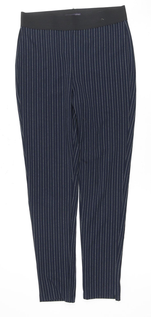 Womens UK Size 10 Marks and Spencer Slim Fit Leggings Blue Trousers