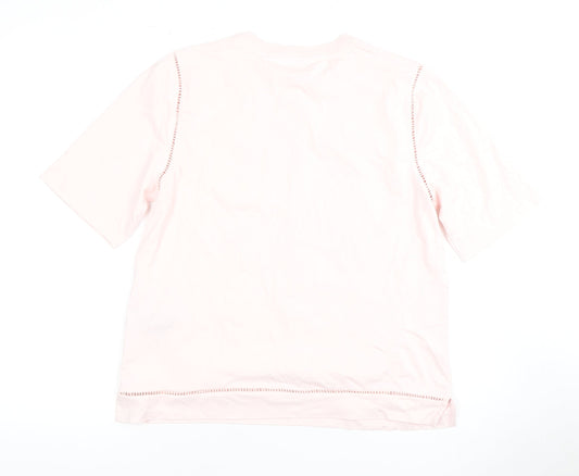 Womens UK Size 10 Marks and Spencer Pink Basic T-Shirt