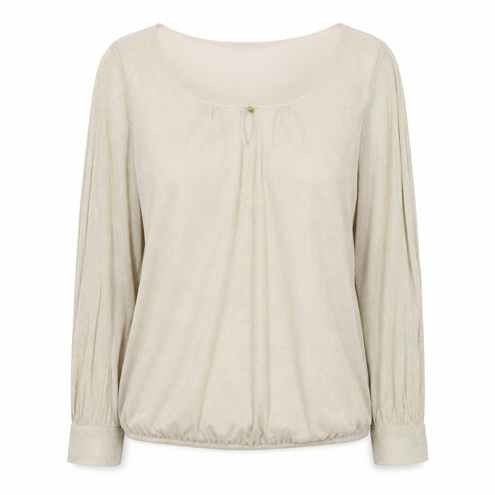 Womens UK Size 12 M&Co Gold Basic Blouse