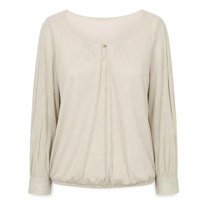 Womens UK Size 12 M&Co Gold Basic Blouse