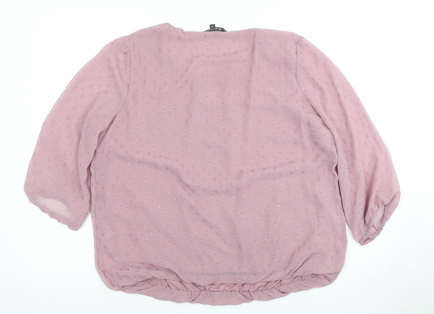 Bonmarche Women's Pink Blouse Size 14