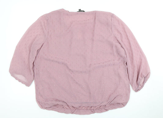 Bonmarche Women's Pink Blouse Size 14
