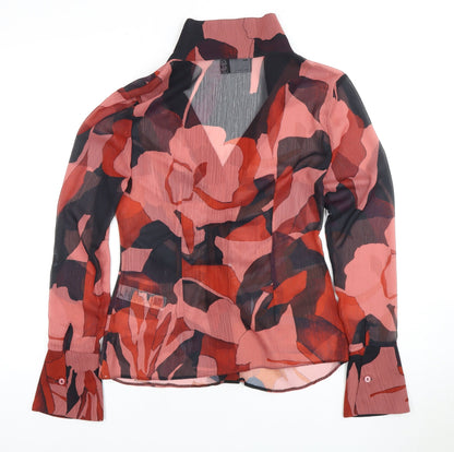 Womens UK Size 10 ASOS DESIGN Multicoloured Basic Blouse