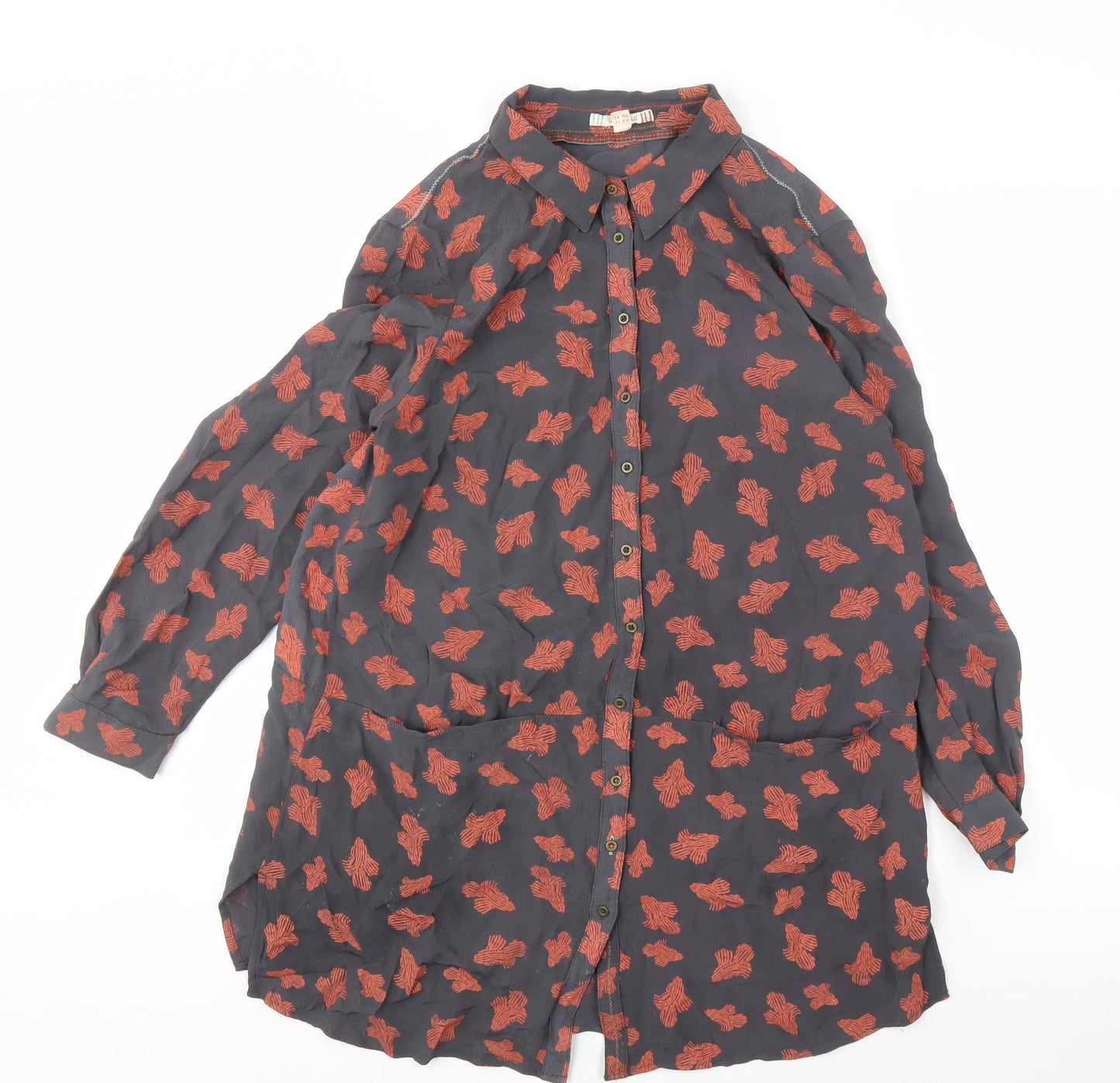 Womens UK Size 14 White Stuff Multicoloured Basic Button-Up