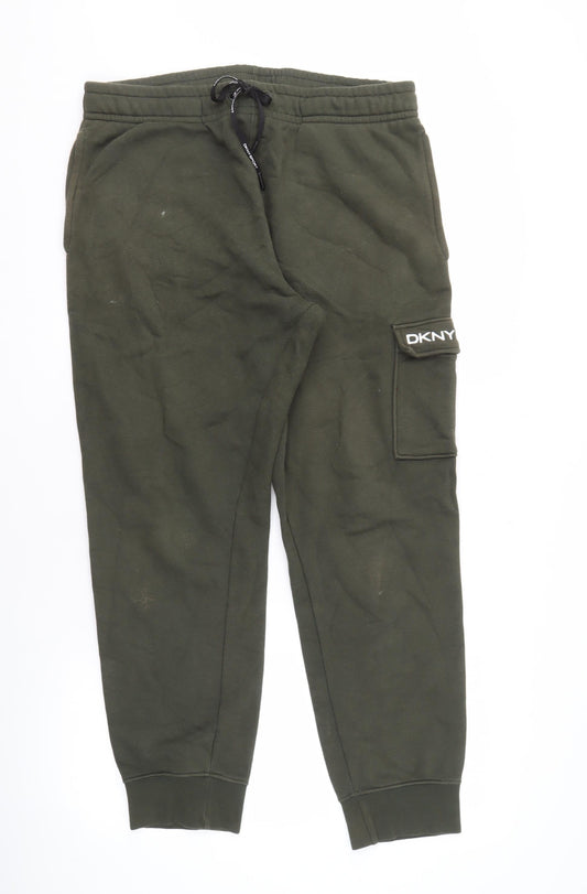 DKNY Sport Men's Green XL Jogger Trousers - Athleisure Style