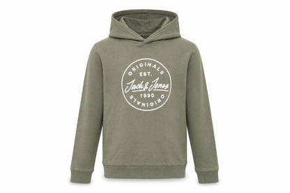 Jack & Jones Boys Green Pullover Hoodie, Size 12 Years