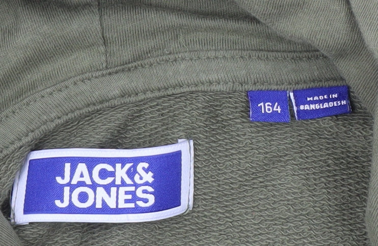 Jack & Jones Boys Green Pullover Hoodie, Size 12 Years