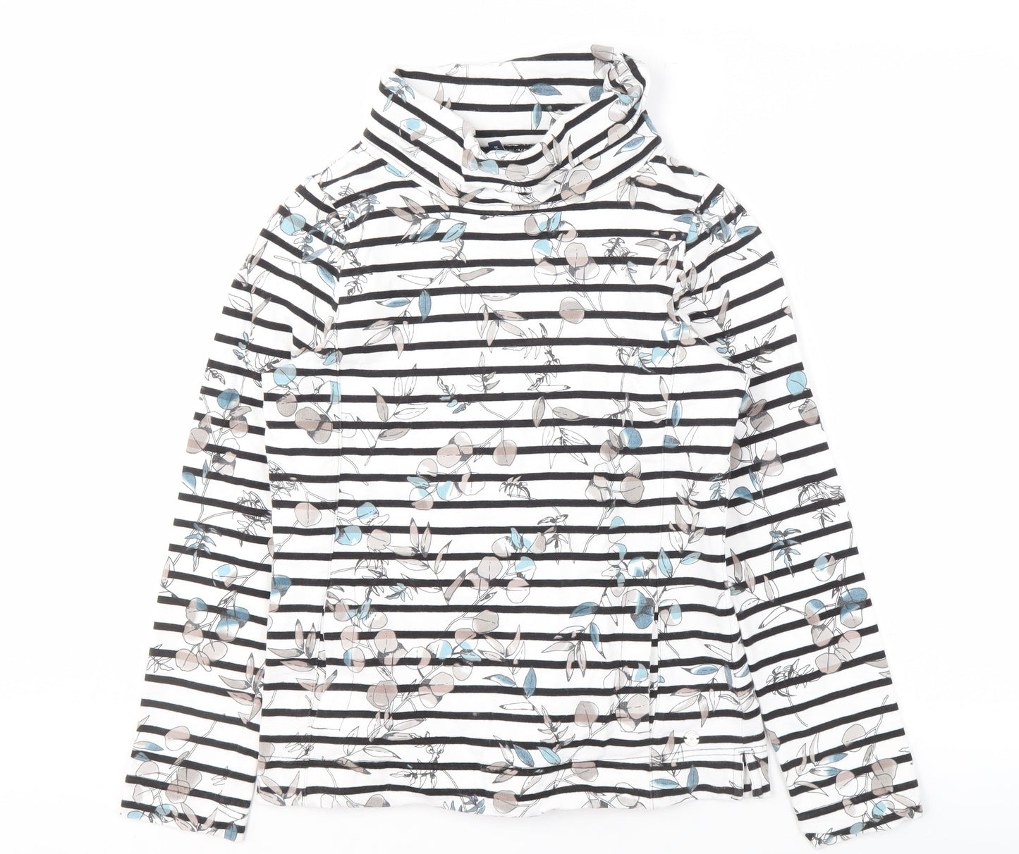 Maine New England Women's Multicoloured Striped Sweatshirt