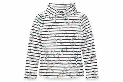 Front view of Maine New England Women's Multicoloured Striped Sweatshirt