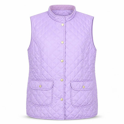 David Barry Women's Purple Quilted Waistcoat Size 16