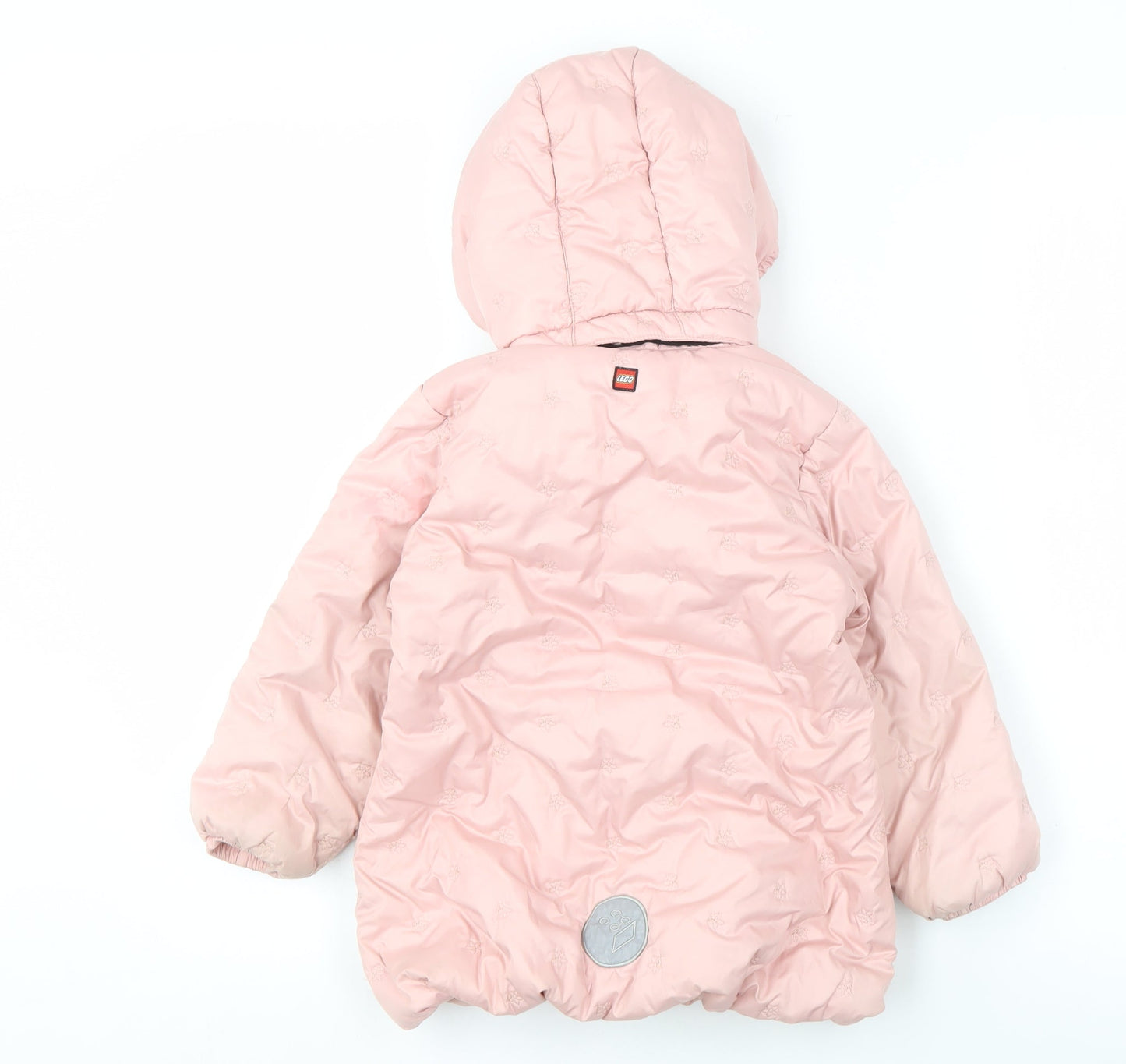 LEGO Girls Pink Puffer Jacket with Hood - Size 3 Years