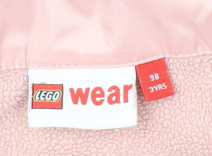 LEGO Girls Pink Puffer Jacket with Hood - Size 3 Years