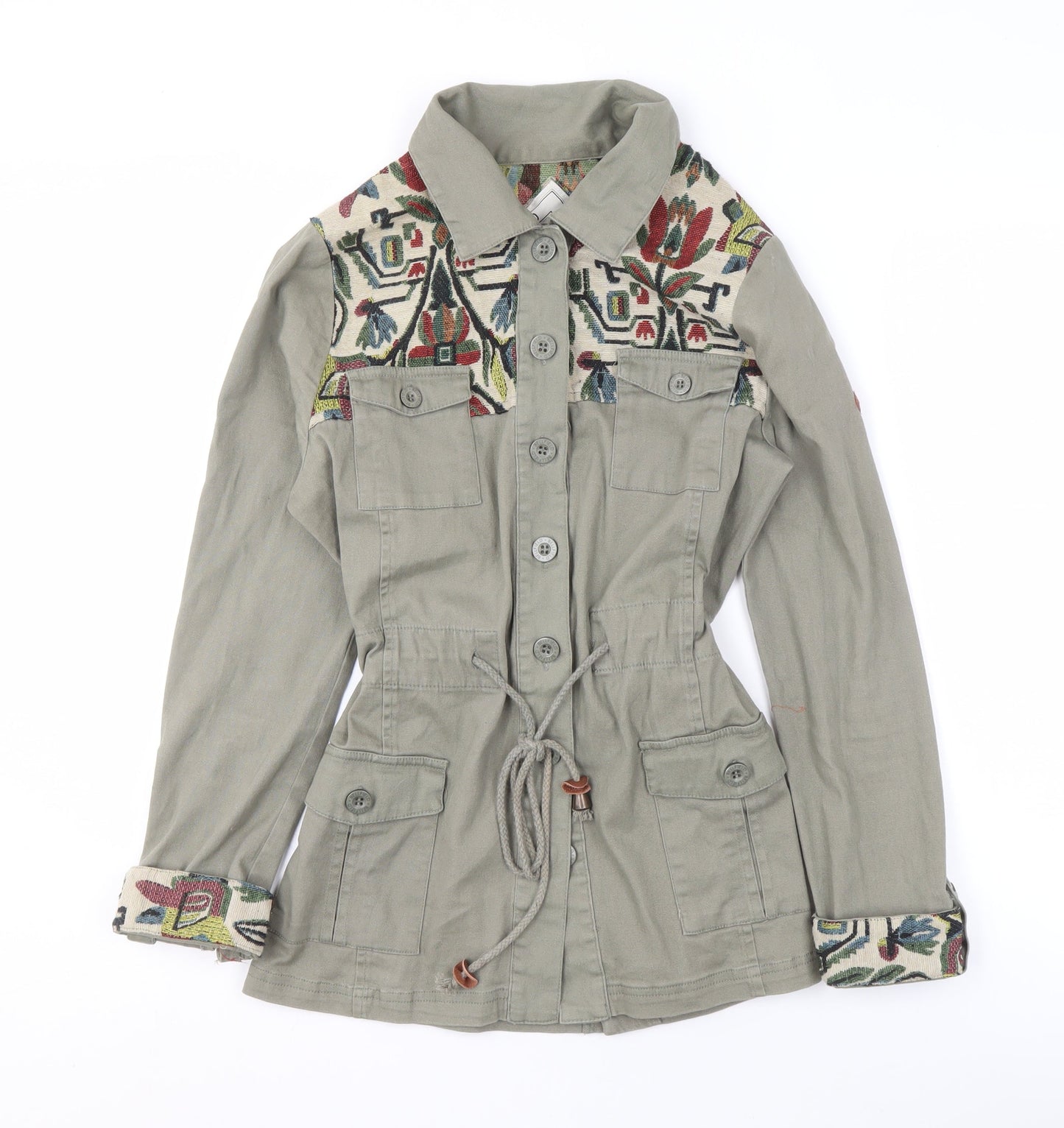 Bellfield Women's Green Military Jacket XS