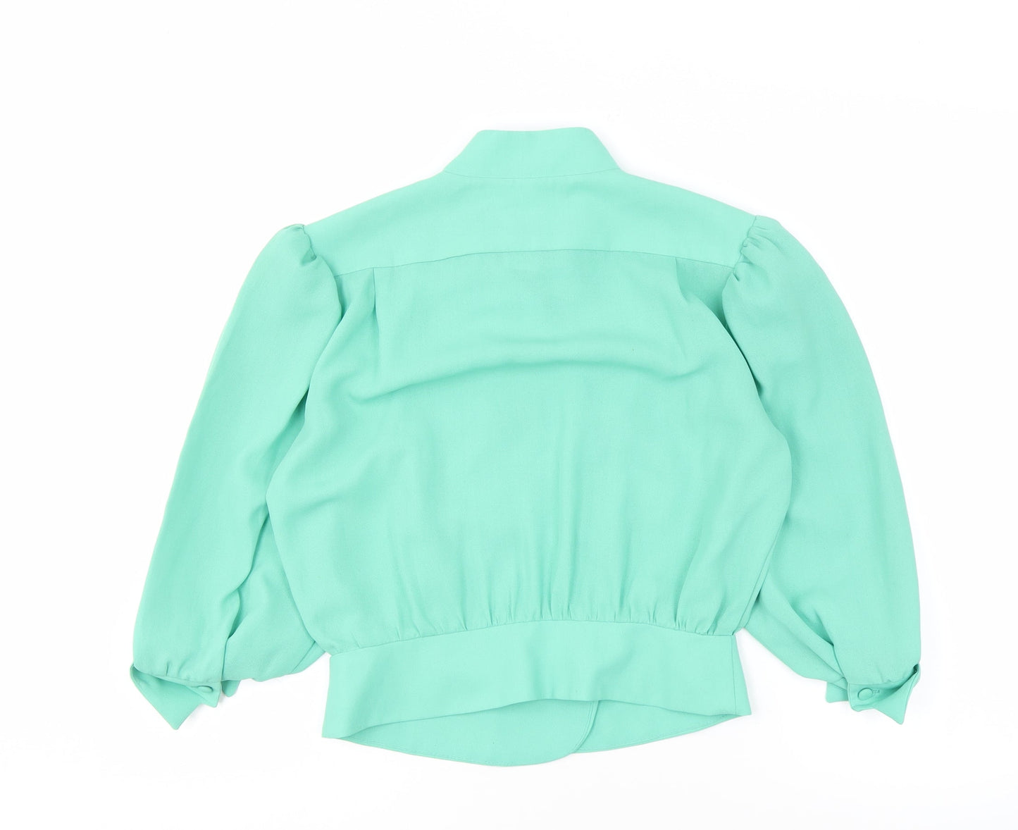 Womens UK Size 12 Berkertex Green Basic Blouse