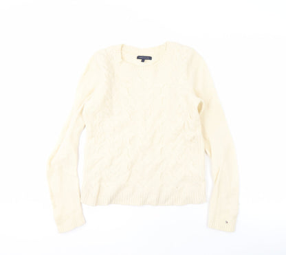 Womens UK Size S Tommy Hilfiger Ivory Pullover Jumper