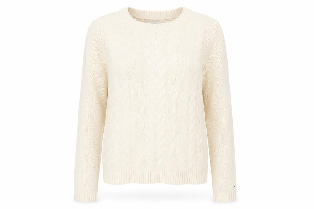 Womens UK Size S Tommy Hilfiger Ivory Pullover Jumper