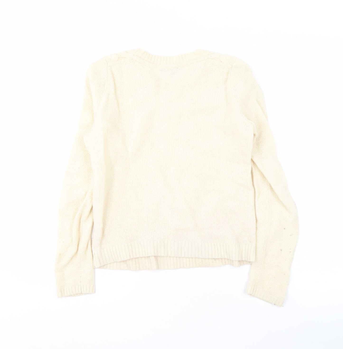 Womens UK Size S Tommy Hilfiger Ivory Pullover Jumper