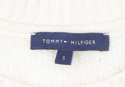 Womens UK Size S Tommy Hilfiger Ivory Pullover Jumper