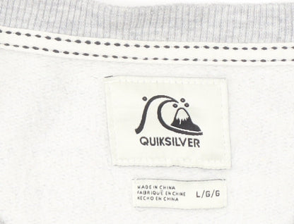 Quiksilver Unisex Adults Grey Pullover Sweatshirt L