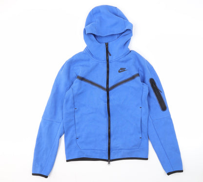 Mens UK Size XS Nike Blue Full Zip Hoodie