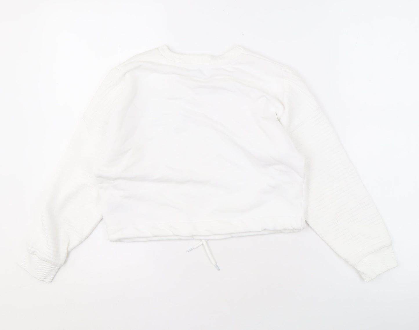 DKNY Women's White Pullover Sweatshirt Size 10
