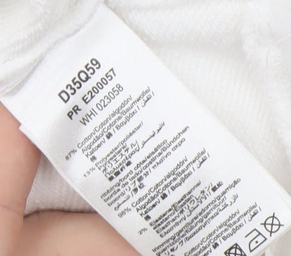 DKNY Women's White Pullover Sweatshirt Size 10