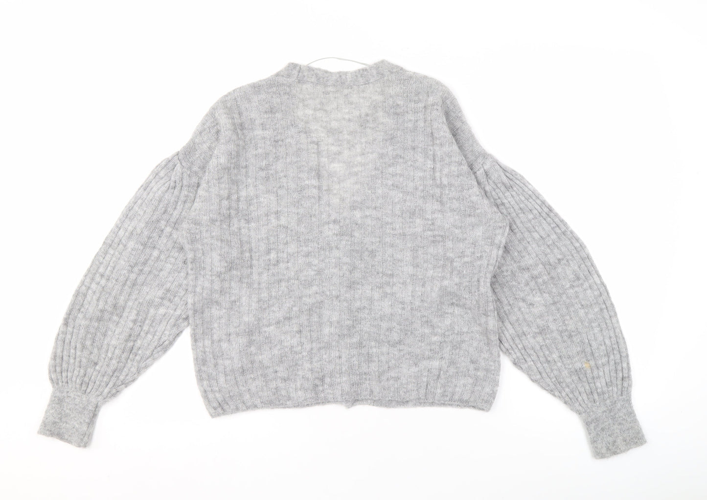 Womens UK Size M MNG Grey Cardigan Jumper